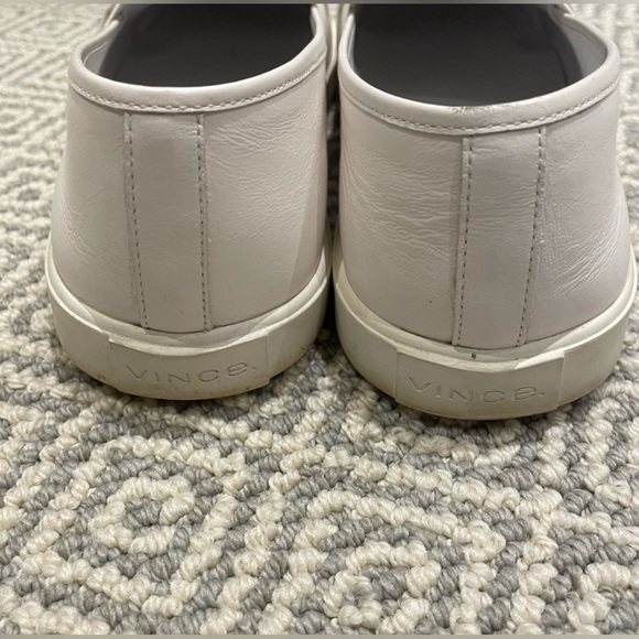 Vince white leather slip on sneakers - Picture 4 of 6